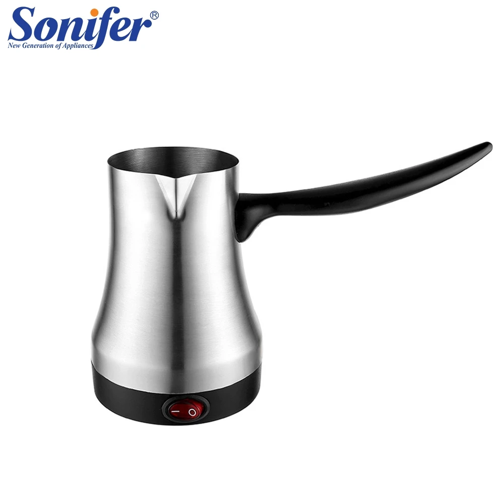 Stainless steel Mini Coffee Machine Turkey Coffee Maker Travel portable Electrical Coffee Pot Kettle for Gift Sonifer