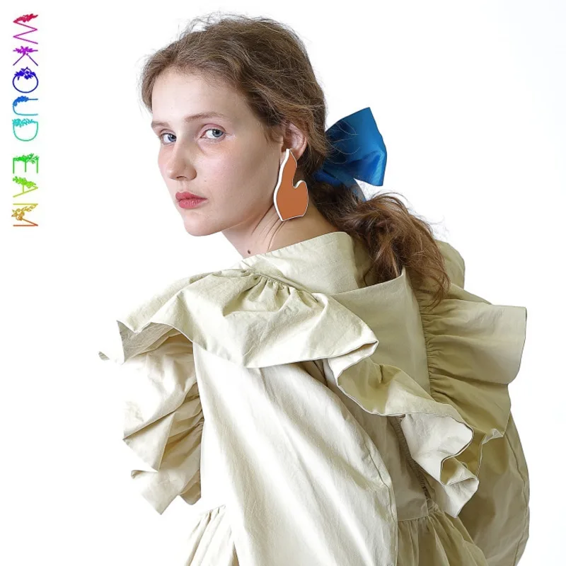 WKOUD EAM 2019 Woman Irregular Imitation Leather Stud Earrings Fashion Female Jewelry Solid Color Accessories S#TA321 Party Gift
WKOUD EAM 2019 Woman Irregular Imitation Leather Stud Earrings Fashion Female Jewelry Solid Color Accessories S#TA321 Party Gift