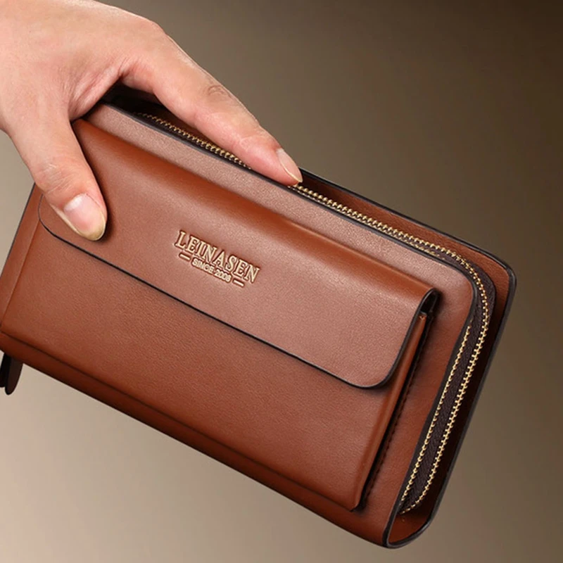 ABDB-Leinasen Brand Men Wallets With Coin Pocket Zipper Double Zipper Male Wallet Long Large Men Purse Coin Clutch Bag
ABDB-Leinasen Brand Men Wallets With Coin Pocket Zipper Double Zipper Male Wallet Long Large Men Purse Coin Clutch Bag