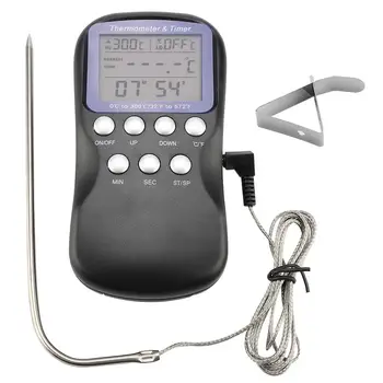 Digital Wired Barbecue BBQ Meat Oven Electronic Thermometer Grill Cooking Food Probe
Digital Wired Barbecue BBQ Meat Oven Electronic Thermometer Grill Cooking Food Probe
