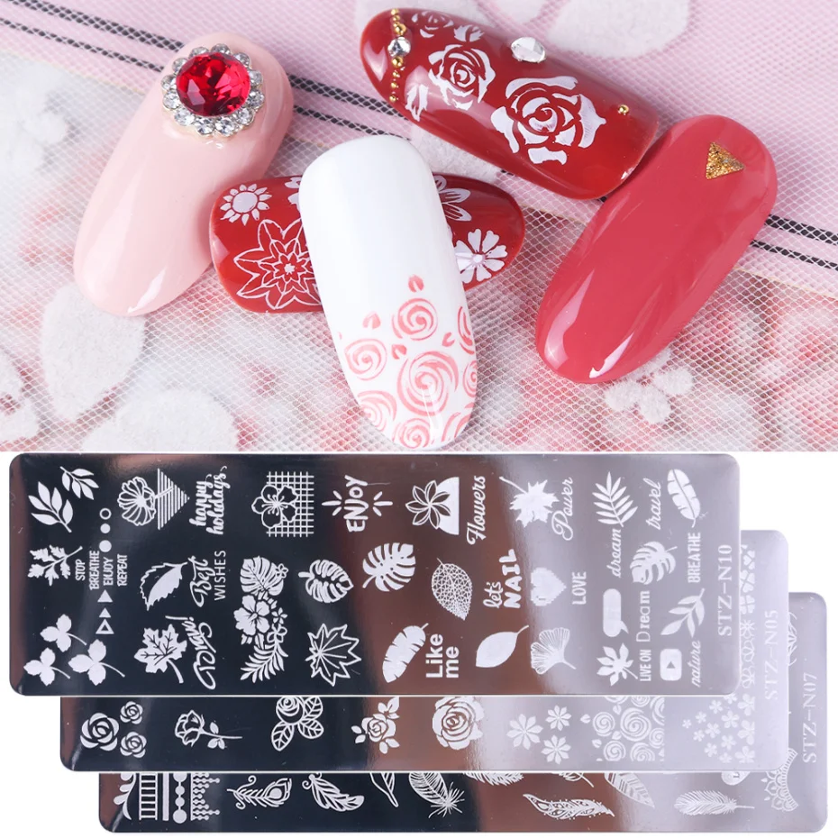 1pcs Nail Art Stamping Plates Flower Lace Geometric Stencil Stainless Steel Image Template Nail Polish Manicure Tool LESTZN01-12
1pcs Nail Art Stamping Plates Flower Lace Geometric Stencil Stainless Steel Image Template Nail Polish Manicure Tool LESTZN01-12