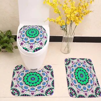 3pcs/lot Mandala Indian Bath Mat Bathroom Carpet Set Flower Pattern Anti Slip Pedestal Rug Lid Toilet Cover Bathroom Accessories
3pcs/lot Mandala Indian Bath Mat Bathroom Carpet Set Flower Pattern Anti Slip Pedestal Rug Lid Toilet Cover Bathroom Accessories