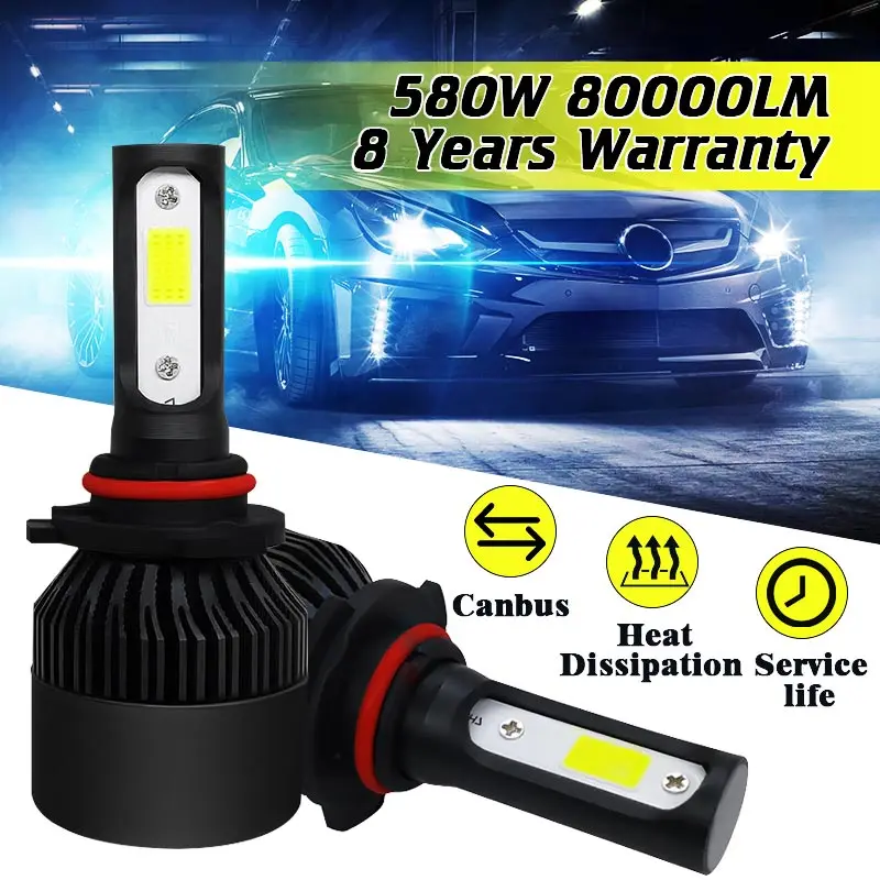 2x S2 Car Headlight Bubls LED 200W 40000LM Mini Headlight Kit for High Beam Bulb 6000K White H1 H3 9006 9005 H4 H7 H8 H11
2x S2 Car Headlight Bubls LED 200W 40000LM Mini Headlight Kit for High Beam Bulb 6000K White H1 H3 9006 9005 H4 H7 H8 H11