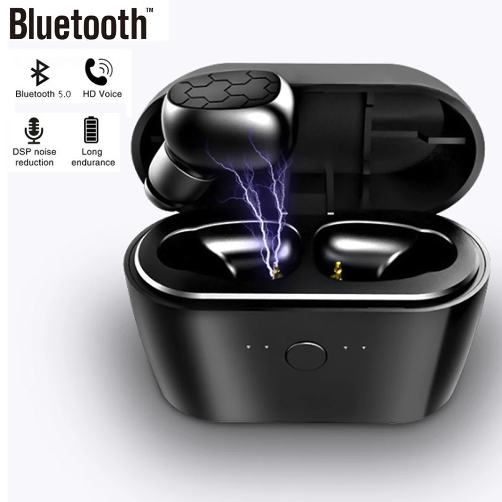 X1 TWS Wireless Bluetooth Earphone Mini Stereo Waterproof Earbuds Gym Sport In-ear Handsfree Auto Pairing Headset
X1 TWS Wireless Bluetooth Earphone Mini Stereo Waterproof Earbuds Gym Sport In-ear Handsfree Auto Pairing Headset