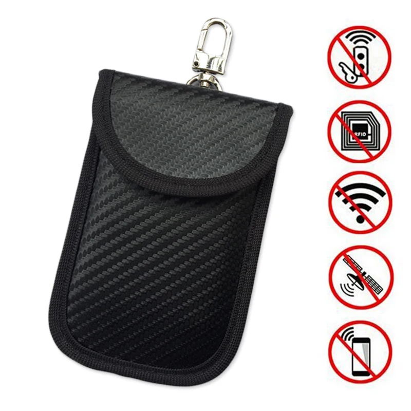 1pc New Carbon Fiber Anti-Theft Black Car Key Bag RFID Signal Blocking Car Remote Key Cover Pouch Case Bag
1pc New Carbon Fiber Anti-Theft Black Car Key Bag RFID Signal Blocking Car Remote Key Cover Pouch Case Bag