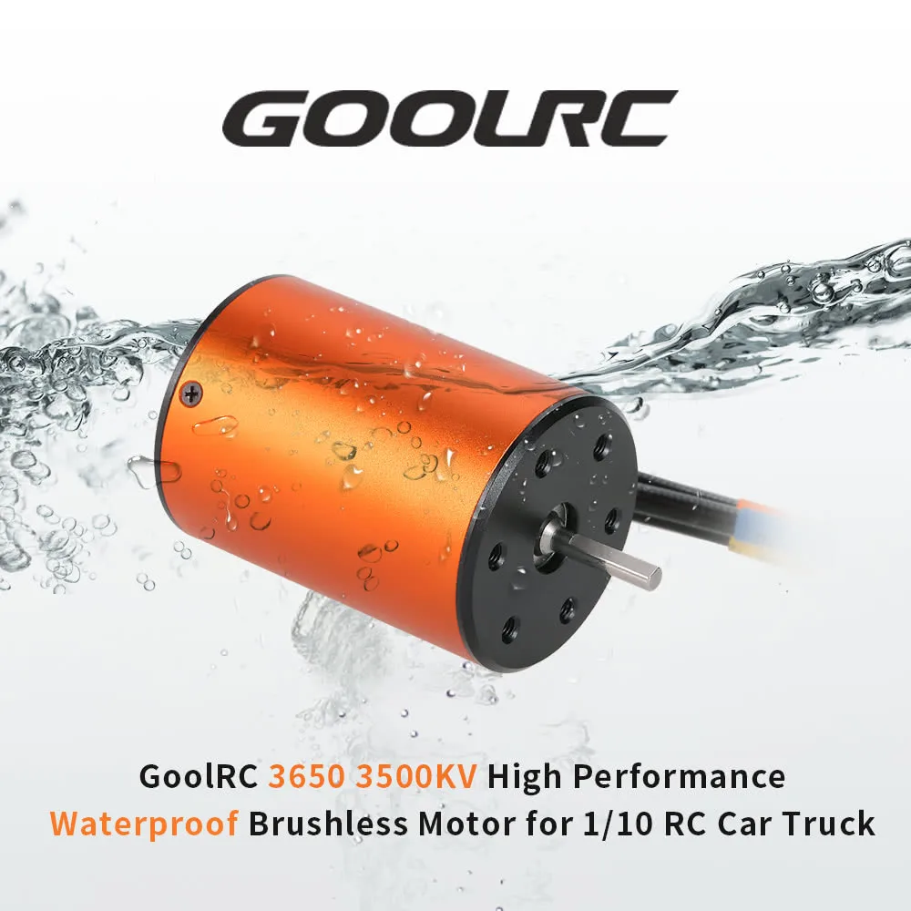 GoolRC обновленный водонепроницаемый автомобильный двигатель RC 3650 3500KV бесщеточный
