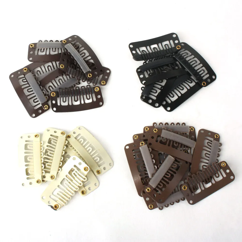 U Shape Hair Snap Clip For Hair Extension Wig Weft Hair Tool 32mm Black Hair Clips For Women 10pcs/lot hair clips
U Shape Hair Snap Clip For Hair Extension Wig Weft Hair Tool 32mm Black Hair Clips For Women 10pcs/lot hair clips