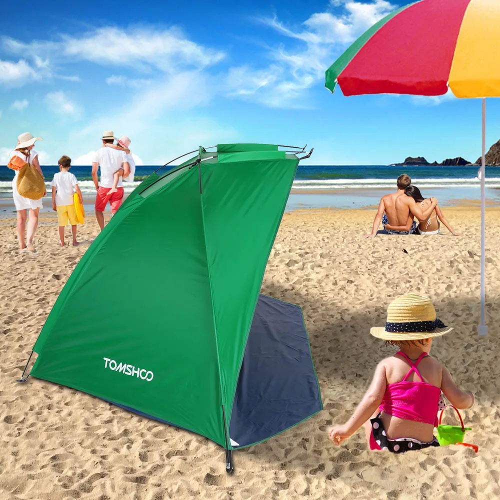 TOMSHOO Anti UV Beach Tent 2 Persons Camping Tent Single Layer Outdoor Tent Sun Shelters Awning Shade for Fishing Picnic Park
TOMSHOO Anti UV Beach Tent 2 Persons Camping Tent Single Layer Outdoor Tent Sun Shelters Awning Shade for Fishing Picnic Park