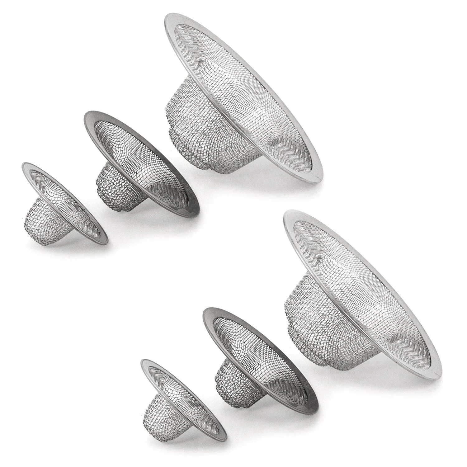 6pcs Kitchen Bathroom Sink Mesh Strainer Stainless Steel Large Medium and Small Kitchen sink Filter Strainer Stopper Waste Plug 
6pcs Kitchen Bathroom Sink Mesh Strainer Stainless Steel Large Medium and Small Kitchen sink Filter Strainer Stopper Waste Plug