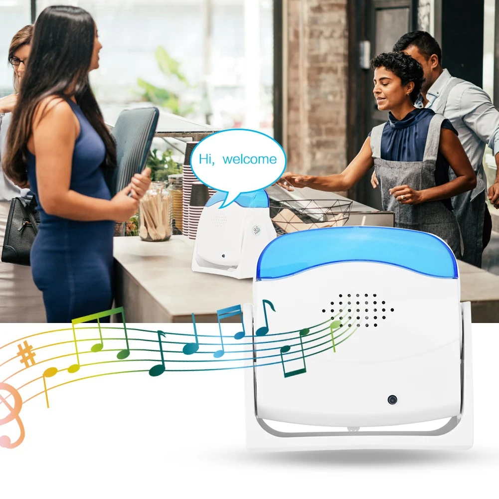 Hello Welcome Alarm Wireless Door Bell light control induction Chime Motion Sensor Detector Warning doorbell for Shop Home Store
Hello Welcome Alarm Wireless Door Bell light control induction Chime Motion Sensor Detector Warning doorbell for Shop Home Store