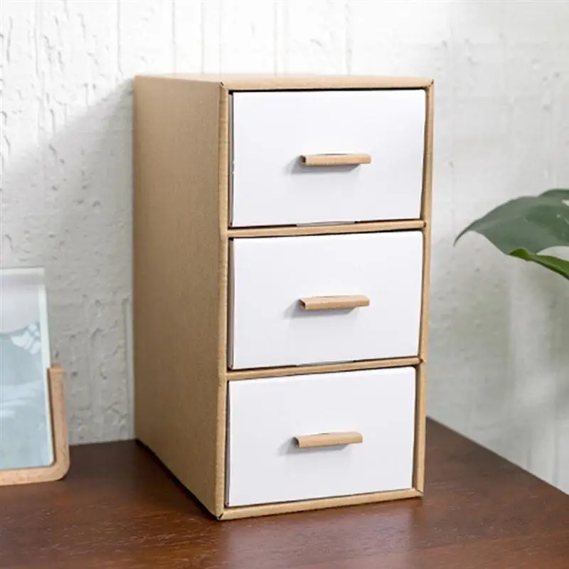1 pc Multi-deck Storage Box Desktop Space-saving Kraft Paper Drawer Type Document Holder Stationery Container Makeup Organizer
1 pc Multi-deck Storage Box Desktop Space-saving Kraft Paper Drawer Type Document Holder Stationery Container Makeup Organizer