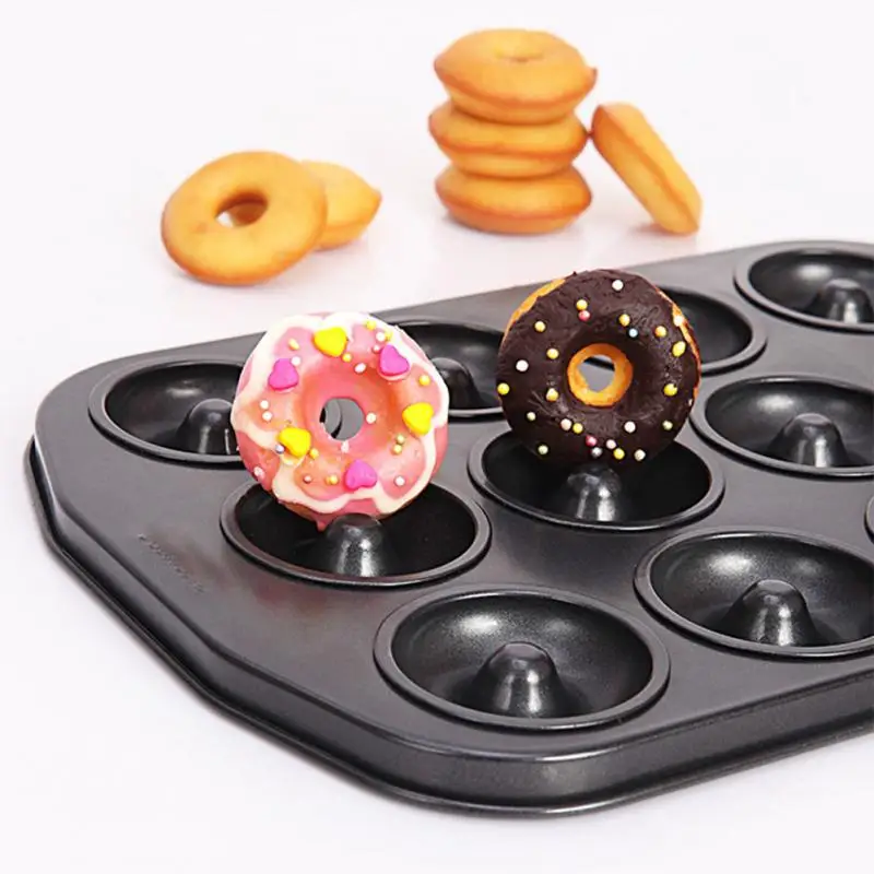 Donut 12 Non-stick Baking Mold Doughnut Carbon Steel Cookie Mold Non-stick Easy Clean Baking Tools
Donut 12 Non-stick Baking Mold Doughnut Carbon Steel Cookie Mold Non-stick Easy Clean Baking Tools