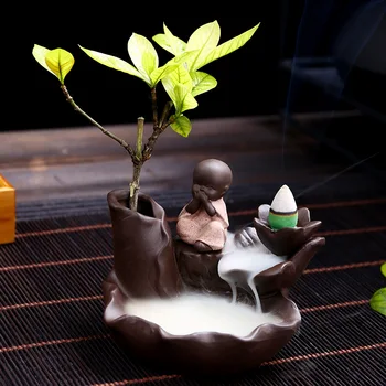 10Pcs Incense Cones + 1Pc Burner The Little Monk Censer Ceramic Waterfall Backflow Incense Burner Holder Home Decor insence
10Pcs Incense Cones + 1Pc Burner The Little Monk Censer Ceramic Waterfall Backflow Incense Burner Holder Home Decor insence