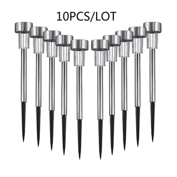 10pcs/lot Stainless Steel Solar Powered Lawn Light For Garden Landscape Decorative Outdoor Solar Lamp Luminaria Waterproof IP65
10pcs/lot Stainless Steel Solar Powered Lawn Light For Garden Landscape Decorative Outdoor Solar Lamp Luminaria Waterproof IP65