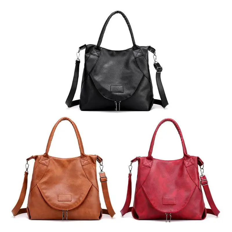 Solid Color Shoulder Handbags PU Leather Women Crossbody Messenger Bags 
Solid Color Shoulder Handbags PU Leather Women Crossbody Messenger Bags