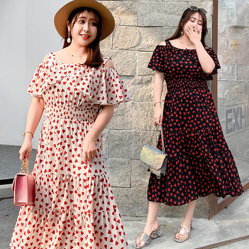 2019 sweet print beach long dress large size spotted slash neck plus size maxi dress ruffles XL-4XL big size women summer dress
2019 sweet print beach long dress large size spotted slash neck plus size maxi dress ruffles XL-4XL big size women summer dress