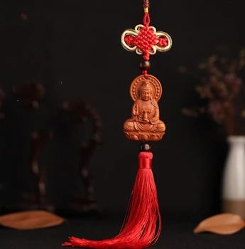 Chinese Peach Wood Carved Lotus Guan Yin Kwan-yin Bodhisattva Safe And Good Luck Card Exquisite Car Interior Trim Pendant
Chinese Peach Wood Carved Lotus Guan Yin Kwan-yin Bodhisattva Safe And Good Luck Card Exquisite Car Interior Trim Pendant