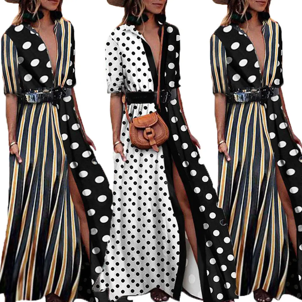 New Women Spring Autumn Casual Long Sleeve Polka Dot Loose Long Maxi Boho Fashion Streetwear Plus Size
New Women Spring Autumn Casual Long Sleeve Polka Dot Loose Long Maxi Boho Fashion Streetwear Plus Size