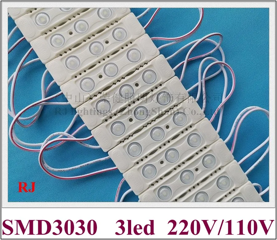 AC220V / AC110V input SMD 3030 ABS injection LED module light SMD3030 3 led IP65 80mm*20mm*8mm 2W 200lm high bright
AC220V / AC110V input SMD 3030 ABS injection LED module light SMD3030 3 led IP65 80mm*20mm*8mm 2W 200lm high bright