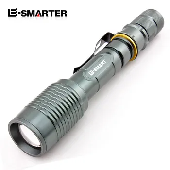 E-SMART Genuine XML-T6 LED Light Flashlight Zoom Rechargeable Outdoor 18650 Rattlesnake Torch SOS 1000 lumens Li battery
E-SMART Genuine XML-T6 LED Light Flashlight Zoom Rechargeable Outdoor 18650 Rattlesnake Torch SOS 1000 lumens Li battery
