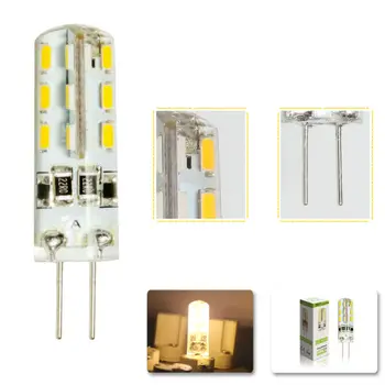 

1 pcs/lot G4 DC12V 3W LED Bulb 24leds SMD 3014 Led Corn Lamp for Crystal Lamp LED Spotlight Bulbs Warm Cold White