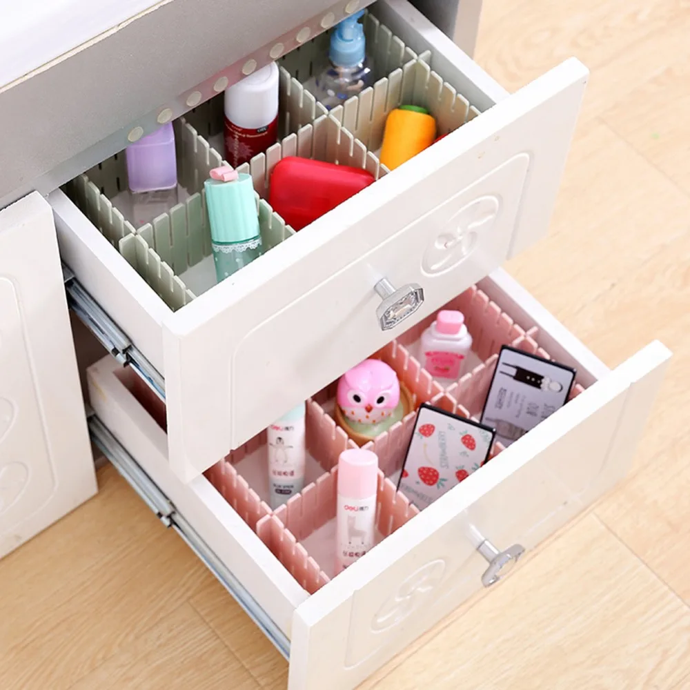 4pcs/set Adjustable Drawer Clapboard Partition Divider Cabinet DIY Grid Storage Organizer 18
4pcs/set Adjustable Drawer Clapboard Partition Divider Cabinet DIY Grid Storage Organizer 18