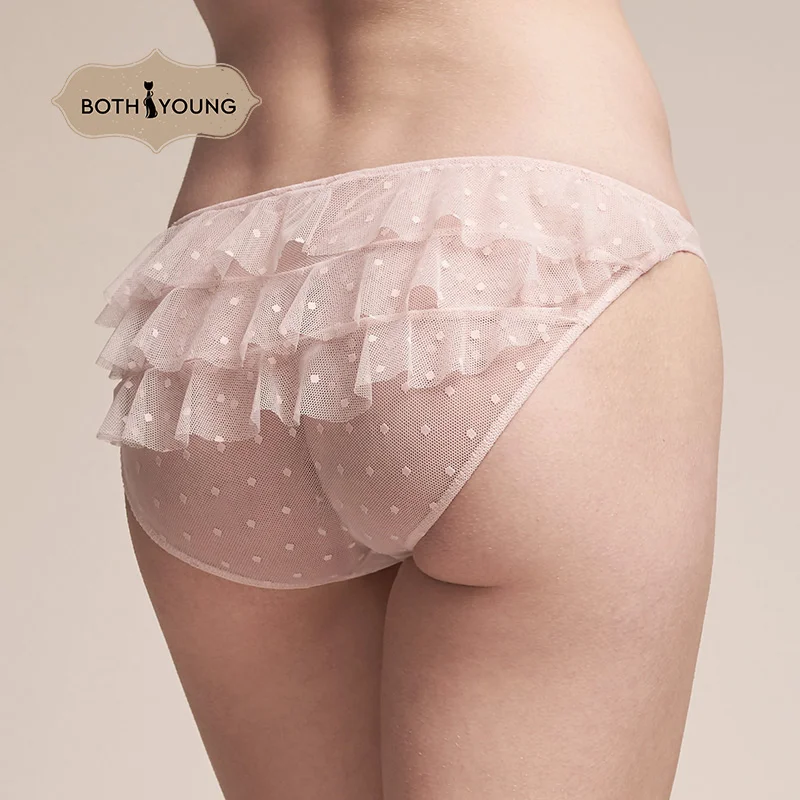 BOTHYOUNG Thin Sexy Mesh Panties Women's Transparent Lace Briefs Ruffled Underwear
BOTHYOUNG Thin Sexy Mesh Panties Women's Transparent Lace Briefs Ruffled Underwear