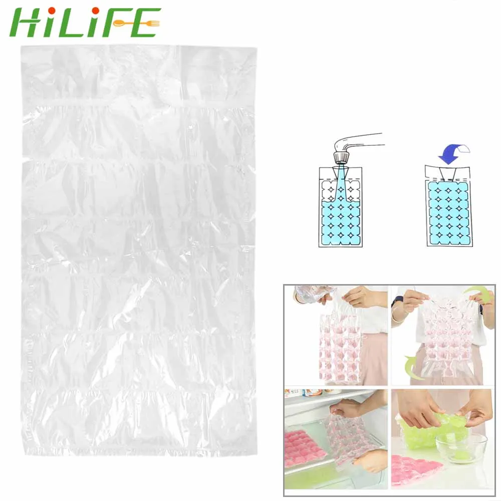 HILIFE Kitchen Accessories Ice Cube Molds 10Pcs/Set For Juice Water Ice Cream Whisky Disposable Ice bag Ice Cream Molds
HILIFE Kitchen Accessories Ice Cube Molds 10Pcs/Set For Juice Water Ice Cream Whisky Disposable Ice bag Ice Cream Molds