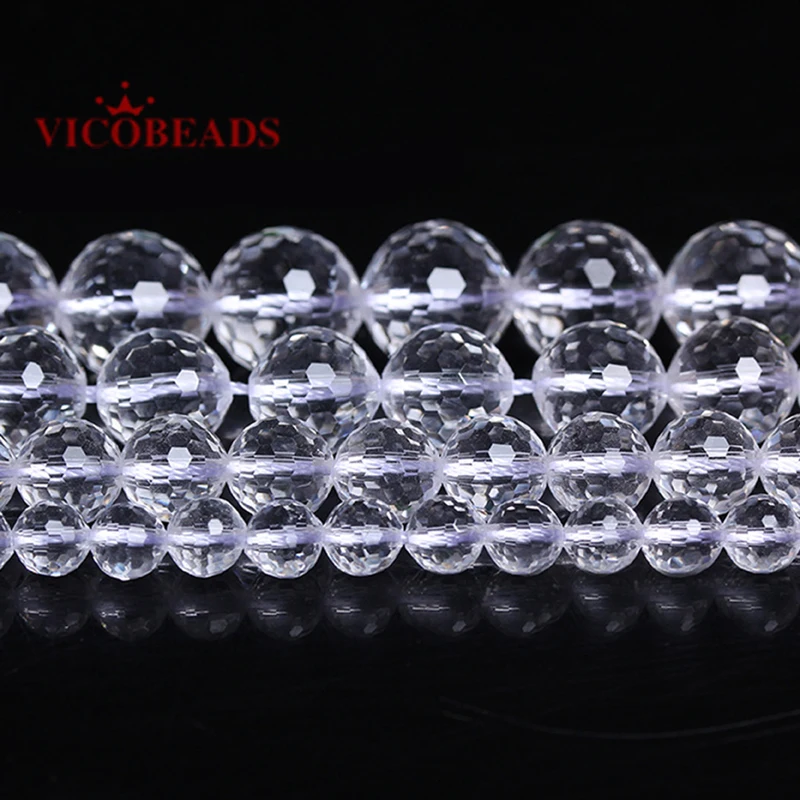 Natural Stone Faceted Clear Quartz Loose Beads 16" Strand 6 8 10 12 MM Pick Size For Jewelry Making
Natural Stone Faceted Clear Quartz Loose Beads 16" Strand 6 8 10 12 MM Pick Size For Jewelry Making