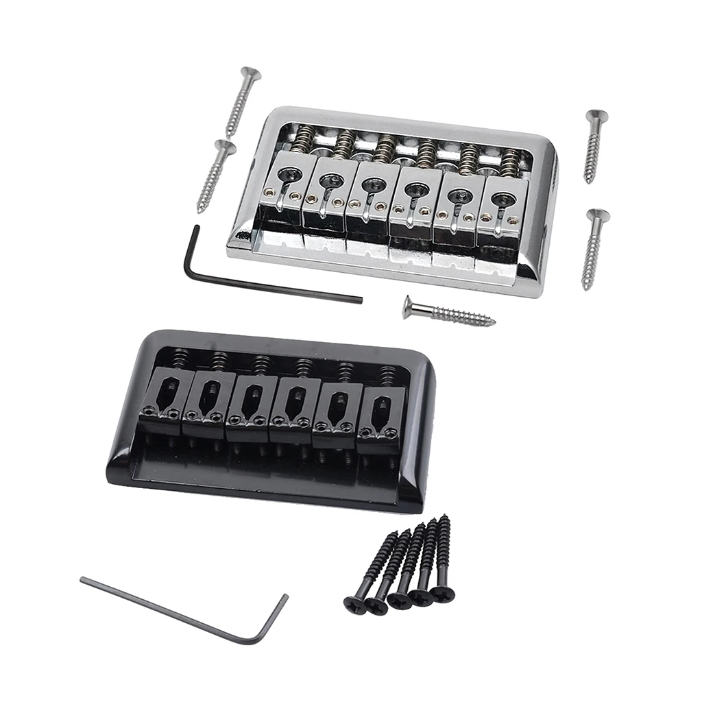 6 String Roller Saddle Bridge for Electric Guitar with Screws Wrench Stringed Instruments Guitar Replacement Accessories
6 String Roller Saddle Bridge for Electric Guitar with Screws Wrench Stringed Instruments Guitar Replacement Accessories