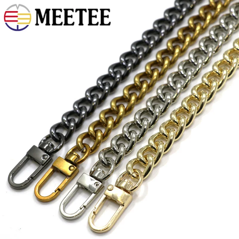 Meetee 1pcs 50cm-120cm 10mm Bag Chain Clasp Buckle DIY Shoulder Bags with Metal Chain Belt for Strap Accessories Hardware BD250
Meetee 1pcs 50cm-120cm 10mm Bag Chain Clasp Buckle DIY Shoulder Bags with Metal Chain Belt for Strap Accessories Hardware BD250