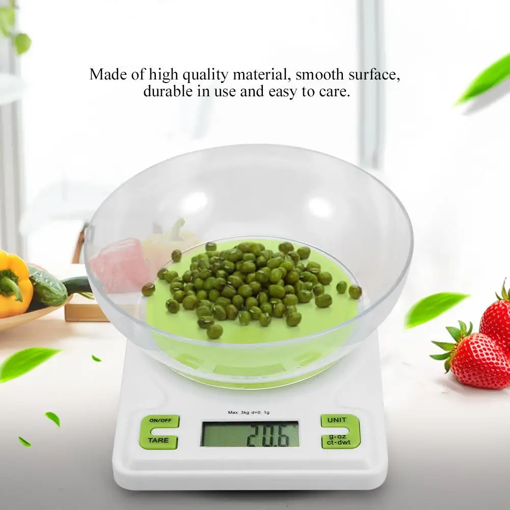 5kg/1g LCD Electronic Digital Kitchen Scale Food Meat Weighing Scale With Bowl Hign Quality Kitchen Accessories
5kg/1g LCD Electronic Digital Kitchen Scale Food Meat Weighing Scale With Bowl Hign Quality Kitchen Accessories