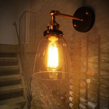 E27 Vintage Glass Wall Sconces Rustic Country Wall Lamps Retro Mounted Wall Bedroom Stair Mirror Lamps
E27 Vintage Glass Wall Sconces Rustic Country Wall Lamps Retro Mounted Wall Bedroom Stair Mirror Lamps
