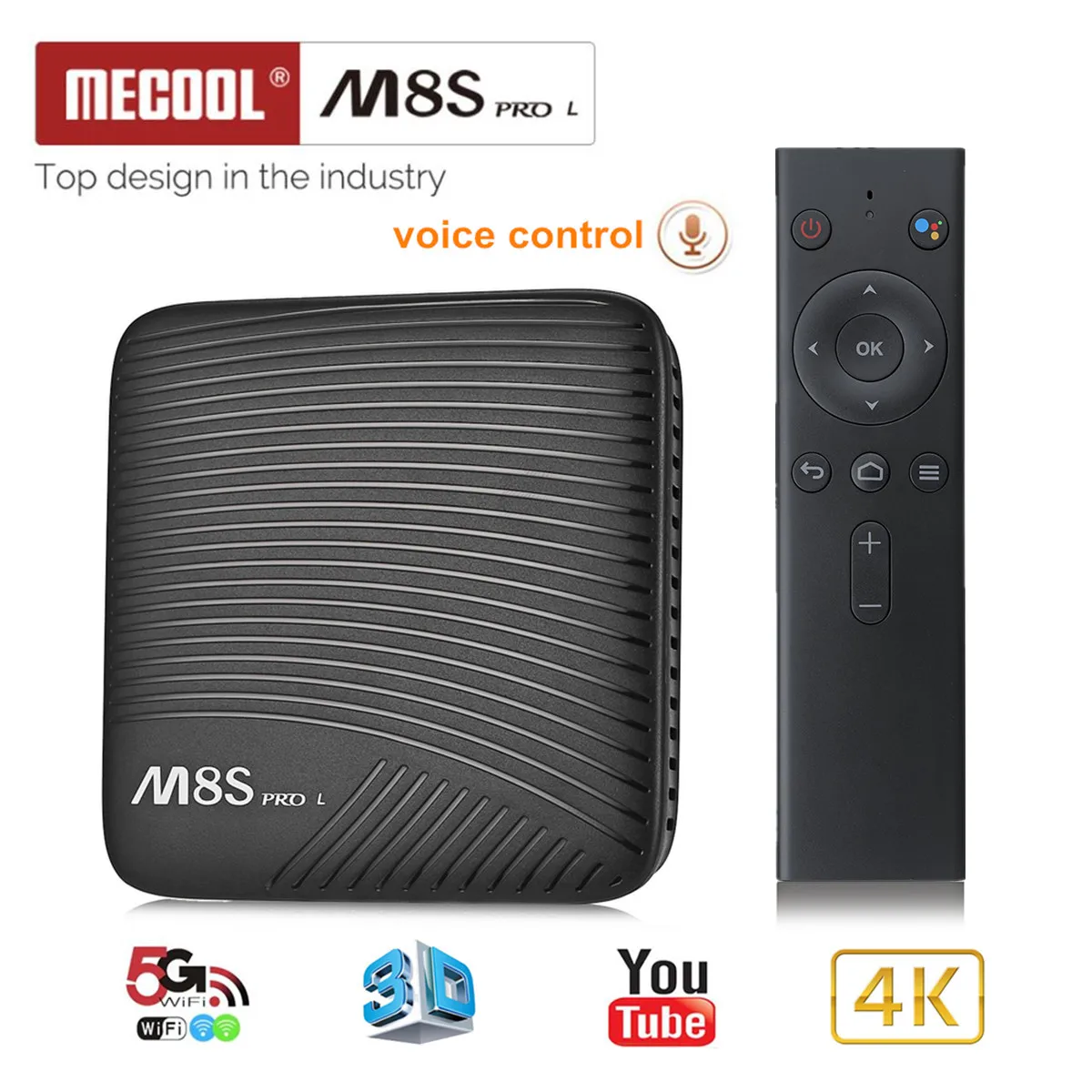 2018 Mecool M8S PRO L Android WiFi Octa Core Voice Control 3GB +16GB 4K TV Box EU/UK/US Plug Bluetooth 4.1 Rapid and Stable 
2018 Mecool M8S PRO L Android WiFi Octa Core Voice Control 3GB +16GB 4K TV Box EU/UK/US Plug Bluetooth 4.1 Rapid and Stable