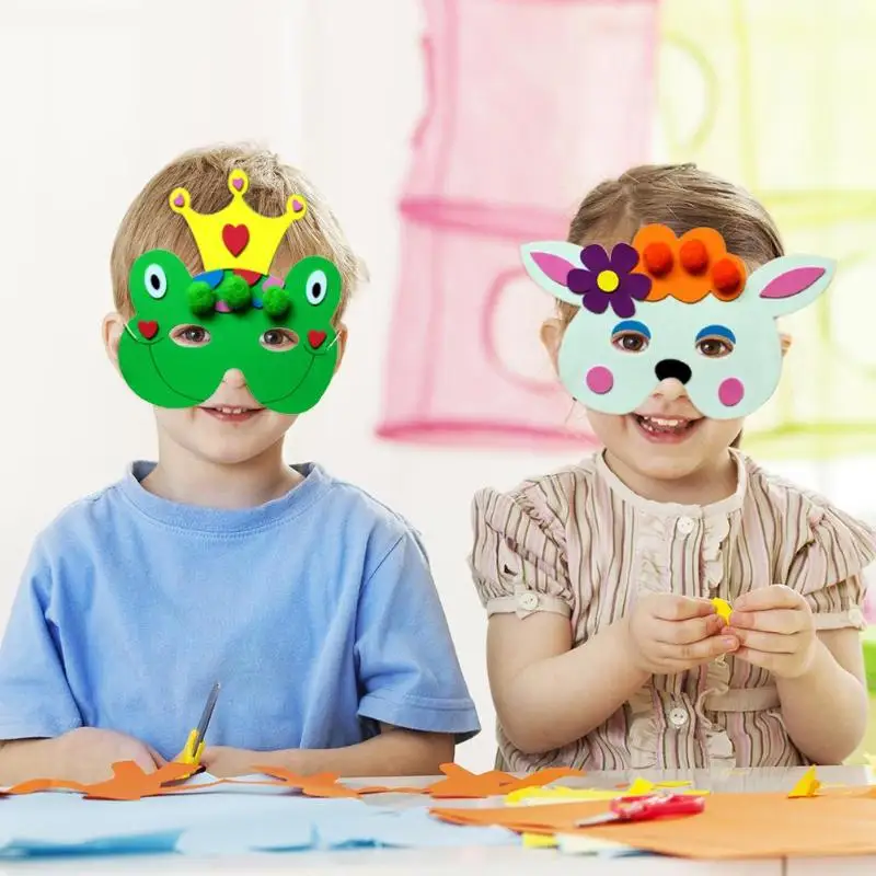 DIY Masquerade Cosplay EVA Cartoon Mask Kindergarten Children Party Masks brightly colored Funny Kids educational Toy przedszkol
DIY Masquerade Cosplay EVA Cartoon Mask Kindergarten Children Party Masks brightly colored Funny Kids educational Toy przedszkol