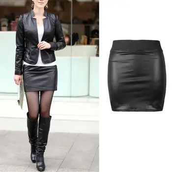 Sexy Women Bodycon Skirt PU Leather Mini Short Skirt Black Leather Bud Mini Skirt
Sexy Women Bodycon Skirt PU Leather Mini Short Skirt Black Leather Bud Mini Skirt