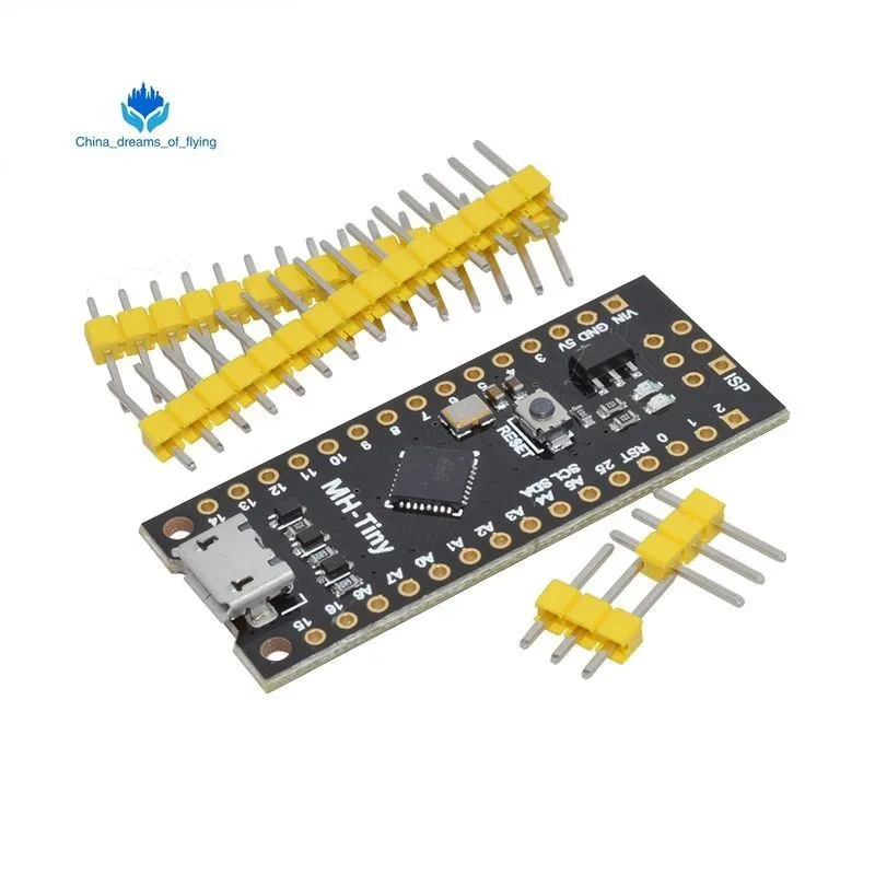 MH-Tiny ATTINY88 micro development board 16Mhz /Digispark ATTINY85 Upgraded /NANO V3.0 ATmega328 Extended Compatible for Arduino
MH-Tiny ATTINY88 micro development board 16Mhz /Digispark ATTINY85 Upgraded /NANO V3.0 ATmega328 Extended Compatible for Arduino
