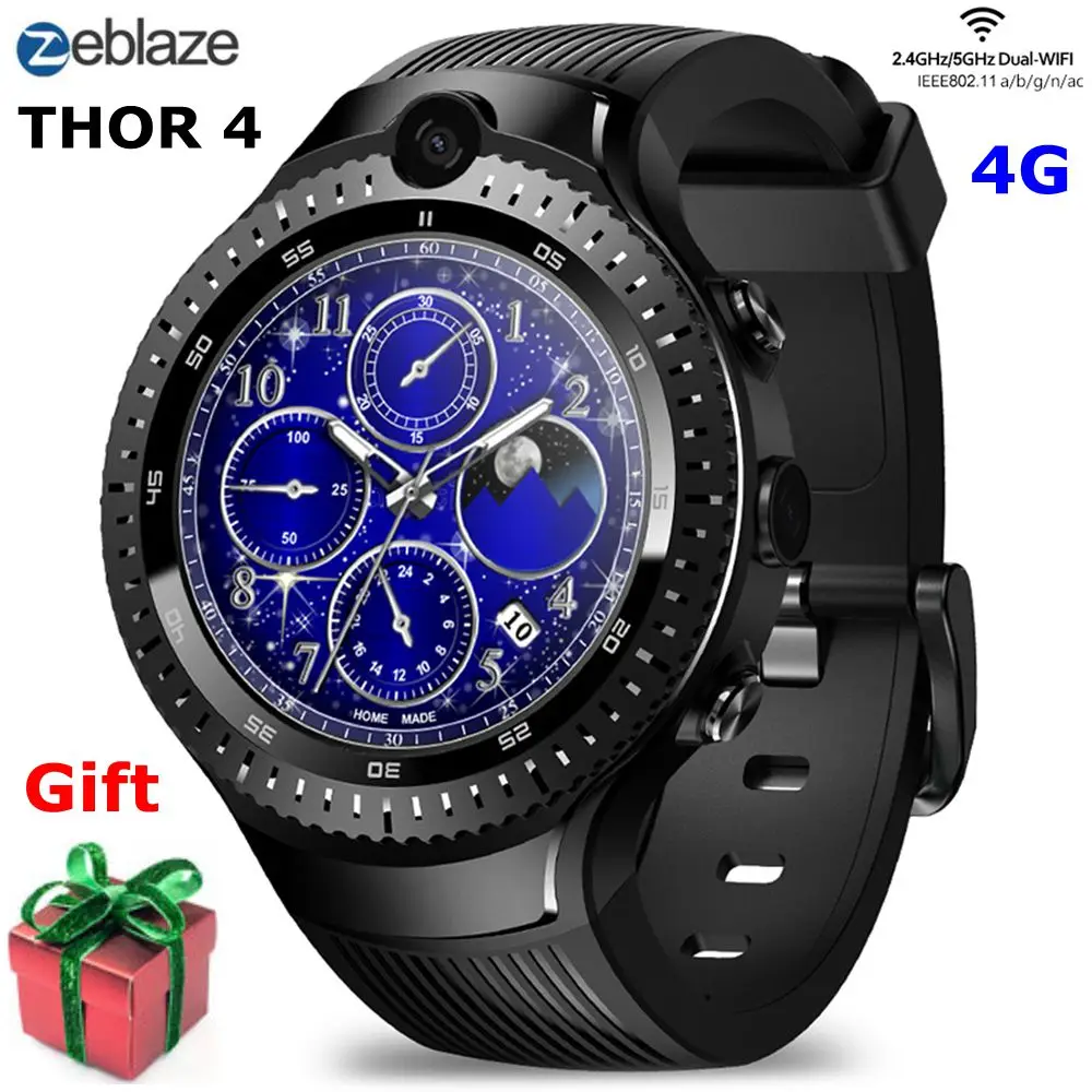 Zeblaze THOR 4 Dual 4G Smartwatch Phone 1.4" Android 7.1 MTK6739 Quad Core 1.25GHz 1GB RAM 16GB ROM 530mAh Sedentary Reminder
Zeblaze THOR 4 Dual 4G Smartwatch Phone 1.4" Android 7.1 MTK6739 Quad Core 1.25GHz 1GB RAM 16GB ROM 530mAh Sedentary Reminder