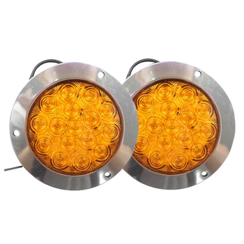 2pcs 16-LED 12V 24V Round Clear Lens Tail Lights Yellow Back-up Reverse Lamps for Truck Trailer RV
2pcs 16-LED 12V 24V Round Clear Lens Tail Lights Yellow Back-up Reverse Lamps for Truck Trailer RV