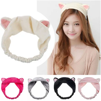 Women Ladies Cat Ears Headband Cute Yoga Makeup Elastic Hair Bands Turban Girls Velvet Knotted Headband pink yellow white black
Women Ladies Cat Ears Headband Cute Yoga Makeup Elastic Hair Bands Turban Girls Velvet Knotted Headband pink yellow white black