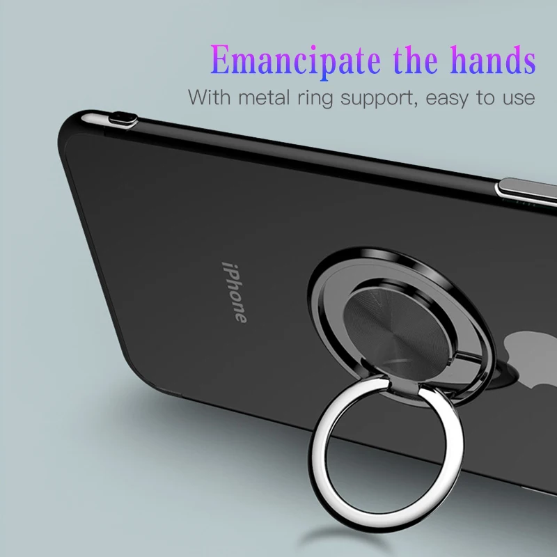 For iPhone 7 8 6S 6 Plus Case Soft TPU Clear Car Bracket Stand Ring Holder Back Cover For Apple iPhone X XR XS MAX Case Magnetic
For iPhone 7 8 6S 6 Plus Case Soft TPU Clear Car Bracket Stand Ring Holder Back Cover For Apple iPhone X XR XS MAX Case Magnetic