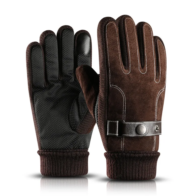 Winter Warm Unisex Gloves Windproof Plus Velvet Thicken Anti Slip Outdoor fitness touch screen Full Finger gloves 2019
Winter Warm Unisex Gloves Windproof Plus Velvet Thicken Anti Slip Outdoor fitness touch screen Full Finger gloves 2019