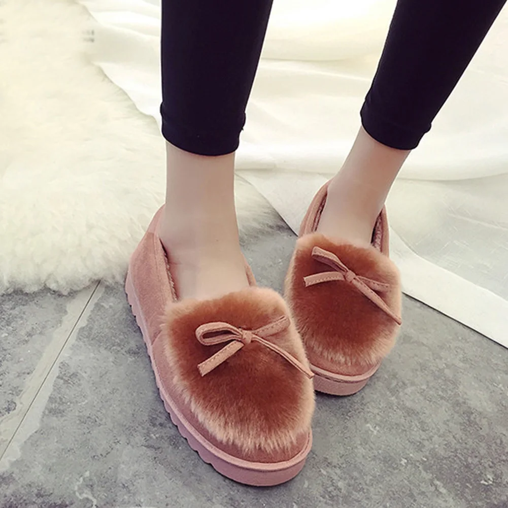 Winter Slip On Warm Slipper Women Walking Shoes Faux Fur Female Outdoor Moccasins Flats Suede Leather Lazy Loafers
Winter Slip On Warm Slipper Women Walking Shoes Faux Fur Female Outdoor Moccasins Flats Suede Leather Lazy Loafers
