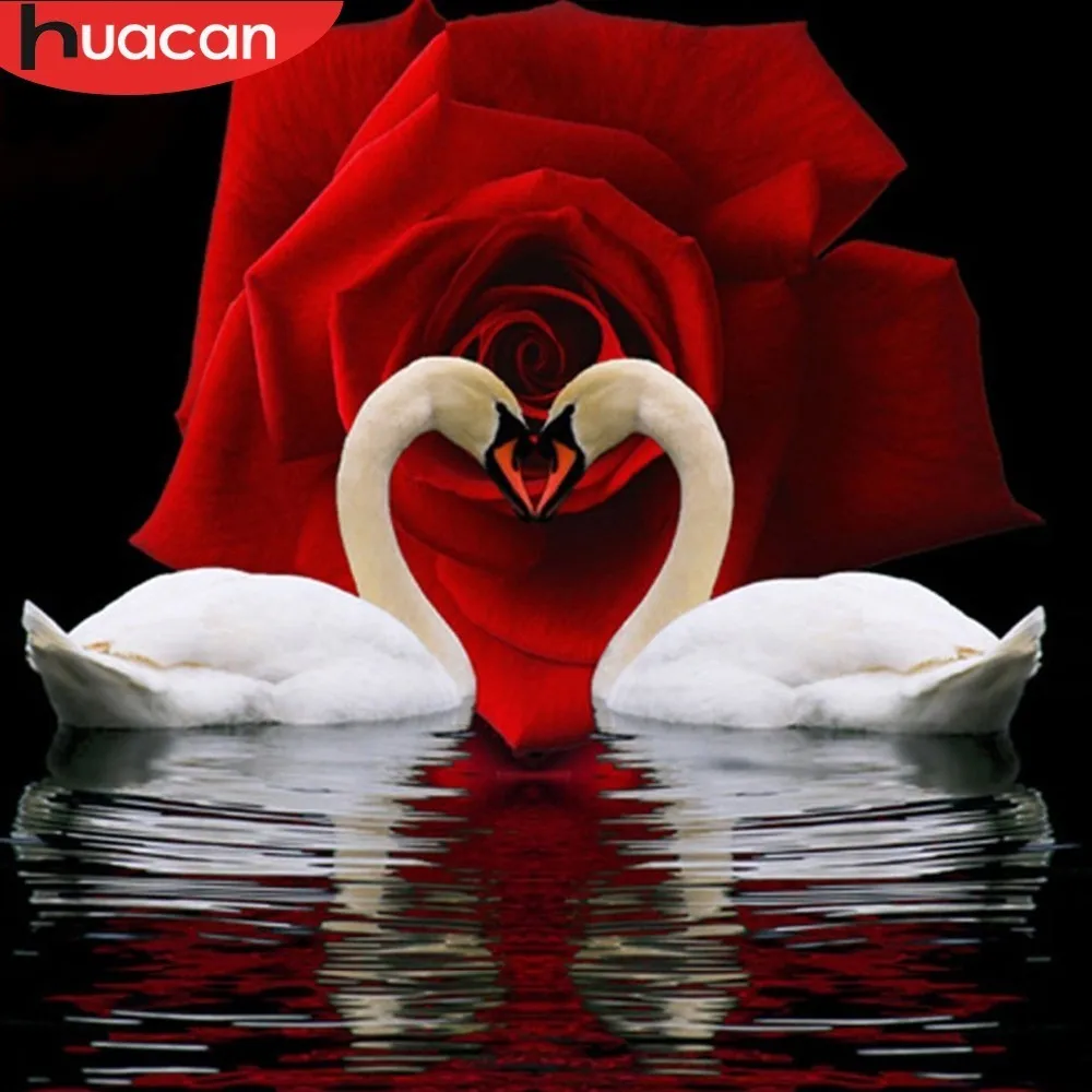 HUACAN Cross Stitch 5D DIY Diamond Painting Swan And Flower Full Square Rhinestone Diamond Embroidery Animal Home Decor Gift
HUACAN Cross Stitch 5D DIY Diamond Painting Swan And Flower Full Square Rhinestone Diamond Embroidery Animal Home Decor Gift
