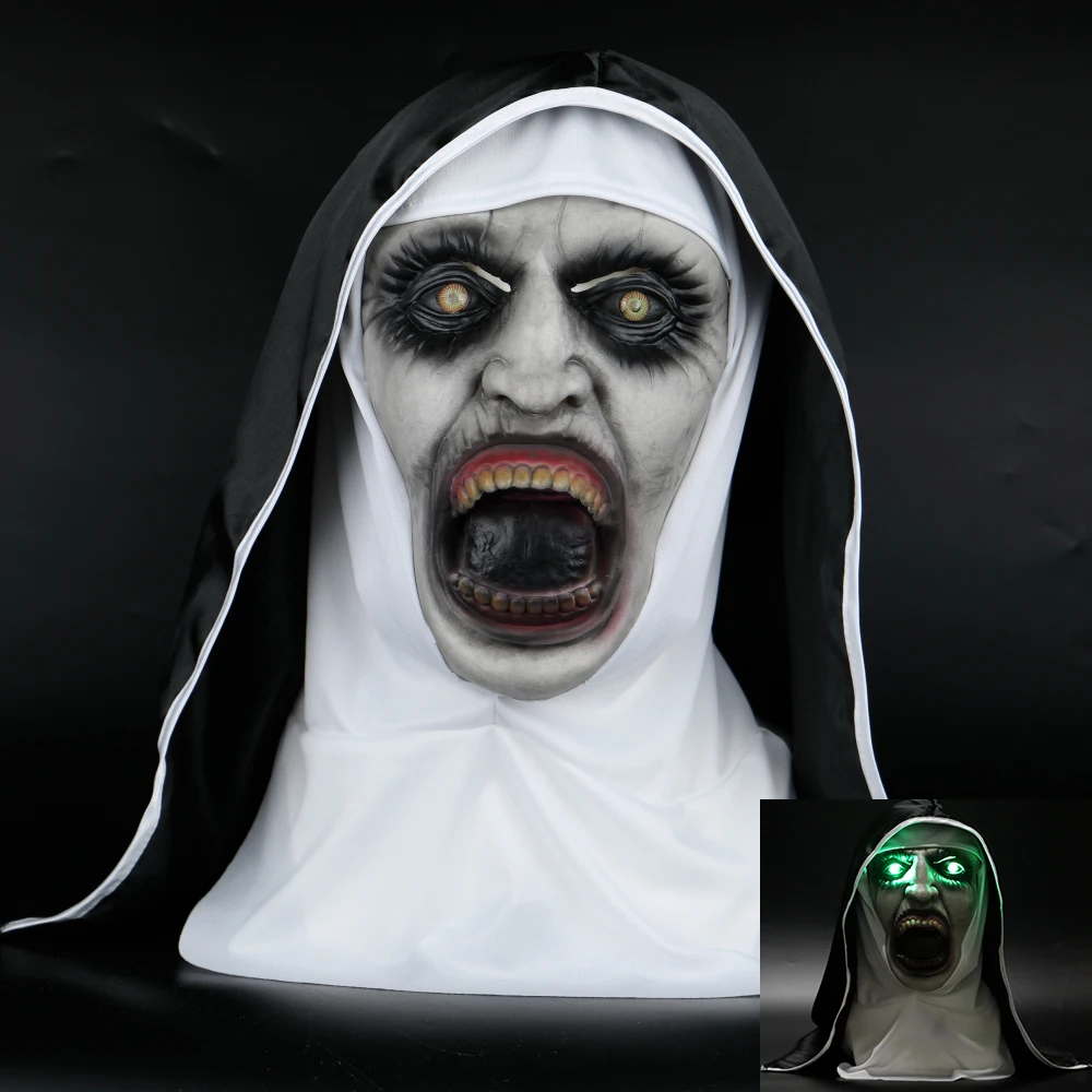2018 The Nun Horror Mask With Led Light The Conjuring Valak Cosplay Masks Horror Scary Halloween Party Props
2018 The Nun Horror Mask With Led Light The Conjuring Valak Cosplay Masks Horror Scary Halloween Party Props