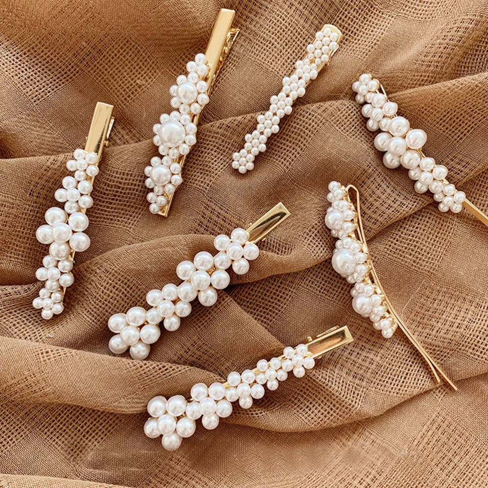 Women Korean Pearl Beads Hair Clip Stick Hair Accessories Ins Barrette Hairgrips Hairpins Alloy Geometric Waterdrop BB Clips
Women Korean Pearl Beads Hair Clip Stick Hair Accessories Ins Barrette Hairgrips Hairpins Alloy Geometric Waterdrop BB Clips