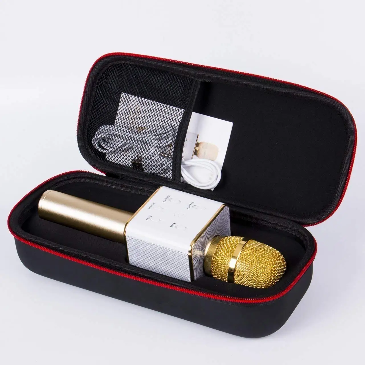 Portable Wireless Karaoke Microphone Mini Handheld phone Karaoke Player Built-in Bluetooth Speaker MIC Machine for PC Smartphone
Portable Wireless Karaoke Microphone Mini Handheld phone Karaoke Player Built-in Bluetooth Speaker MIC Machine for PC Smartphone