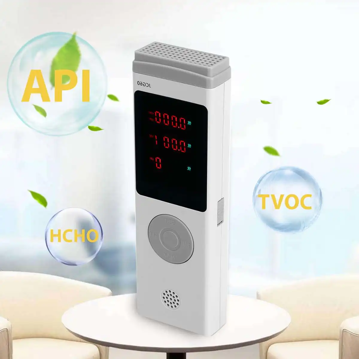 Accurate Detects HCHO TVOC API Multifunctional Air Quality Pollution Monitor Formaldehyde Detector Home Office USB Charged
Accurate Detects HCHO TVOC API Multifunctional Air Quality Pollution Monitor Formaldehyde Detector Home Office USB Charged