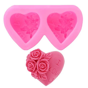 3D Silicone Love Rose Pattern Heart Shape Cake Mold Kitchen Accessories Cake Decorations Fondant Sugarcraft Chocolate Mould
3D Silicone Love Rose Pattern Heart Shape Cake Mold Kitchen Accessories Cake Decorations Fondant Sugarcraft Chocolate Mould