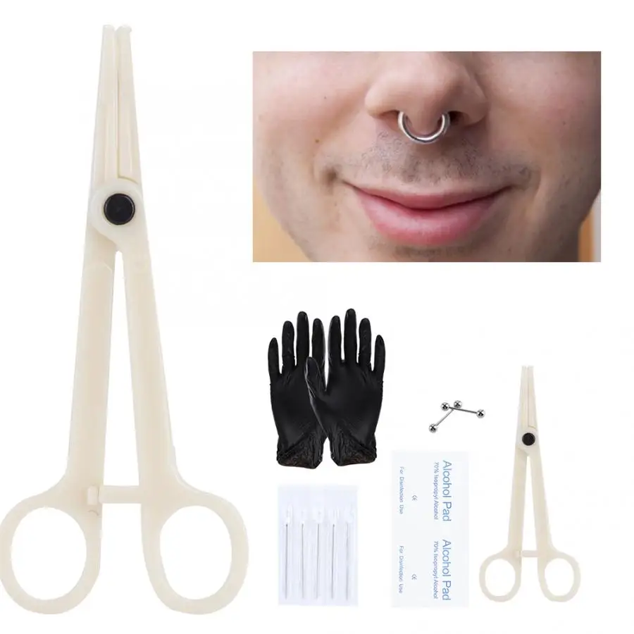 11 Pcs of Set Body Piercing Tool Kit Nose Navel Nipple Needles Set Tatoo Machine Body Jewelry Piercing Rings Clamp Gloves Set
11 Pcs of Set Body Piercing Tool Kit Nose Navel Nipple Needles Set Tatoo Machine Body Jewelry Piercing Rings Clamp Gloves Set